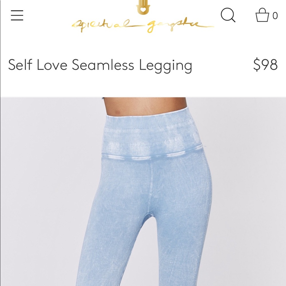 Spiritual Gangster soft seamless legging xs/s